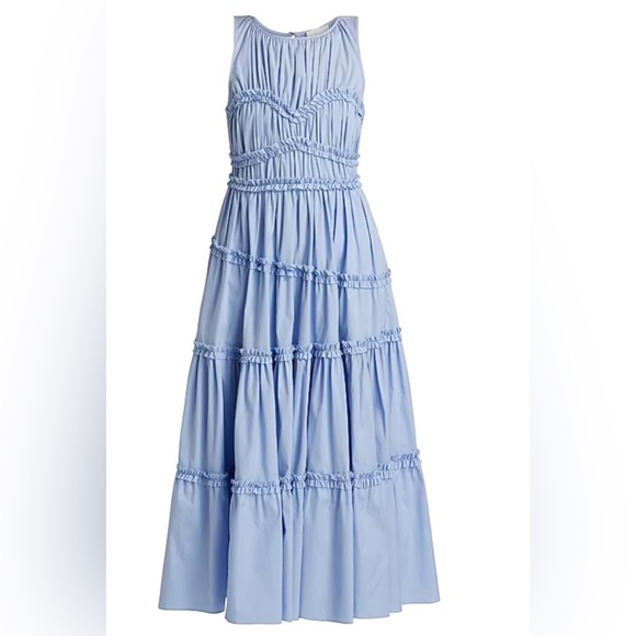cinq a sept Dresses & Skirts - Cinq à Sept Light Blue Tiered Maxi Dress
